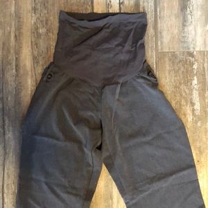 Gray maternity work pants